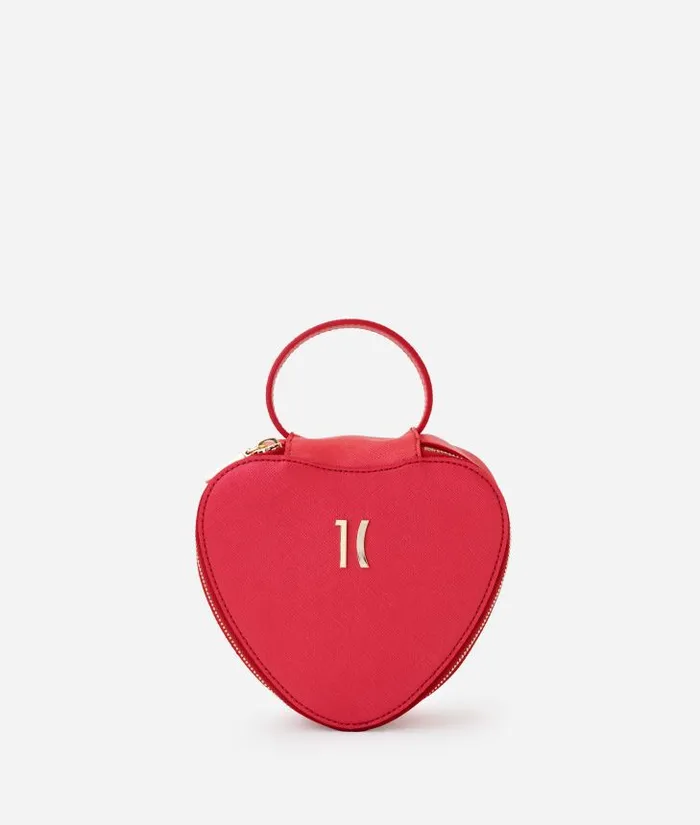 Woman Pouches and Toiletry Bags Alviero Martini Flying City HeartShaped Beauty Case Pearly Red Woman Pouches and Toiletry Bags Alviero Martini Flying City HeartShaped Beauty Case Pearly Red
