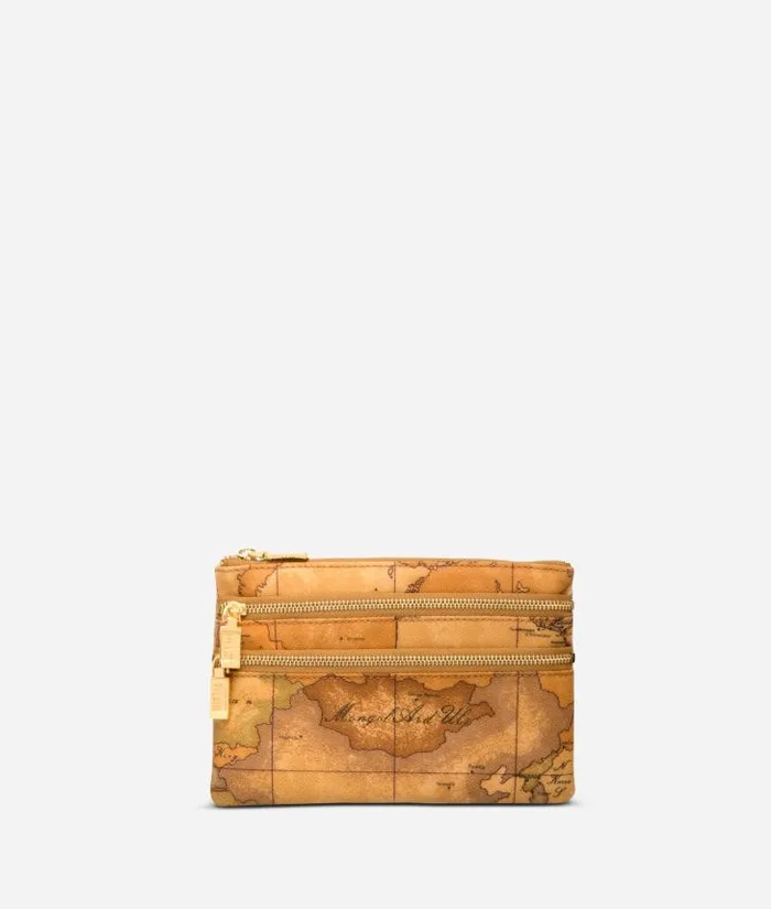 Woman Pouches and Toiletry Bags Alviero Martini Geo Classic Medium Pouch With Pockets Woman Pouches and Toiletry Bags Alviero Martini Geo Classic Medium Pouch With Pockets