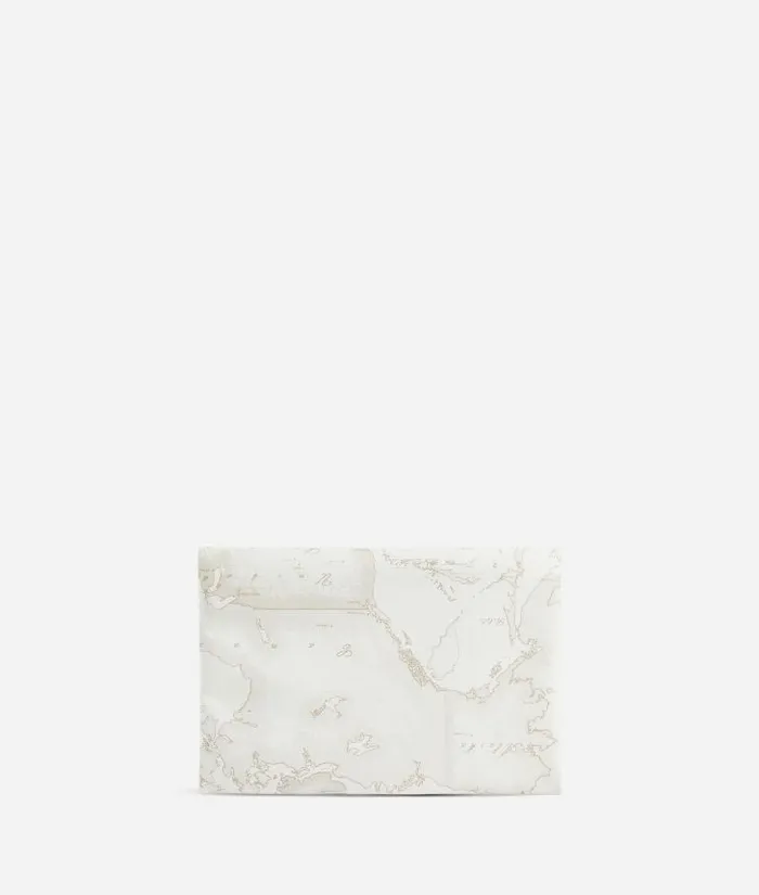 Woman Pouches and Toiletry Bags Alviero Martini Geo Soft White Large Rectangle Pouch