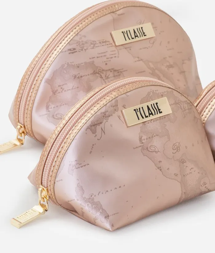 Woman Pouches and Toiletry Bags Alviero Martini Pouch Set Pearl Pink