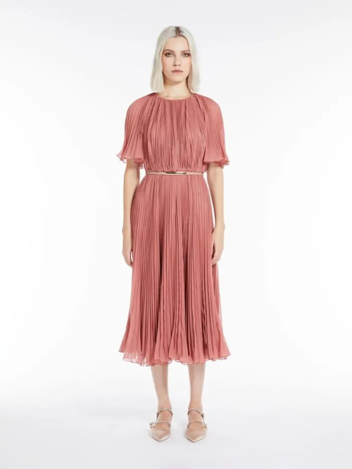 Woman Sable Georgette Dress Antique Rose Maxmara Dresses