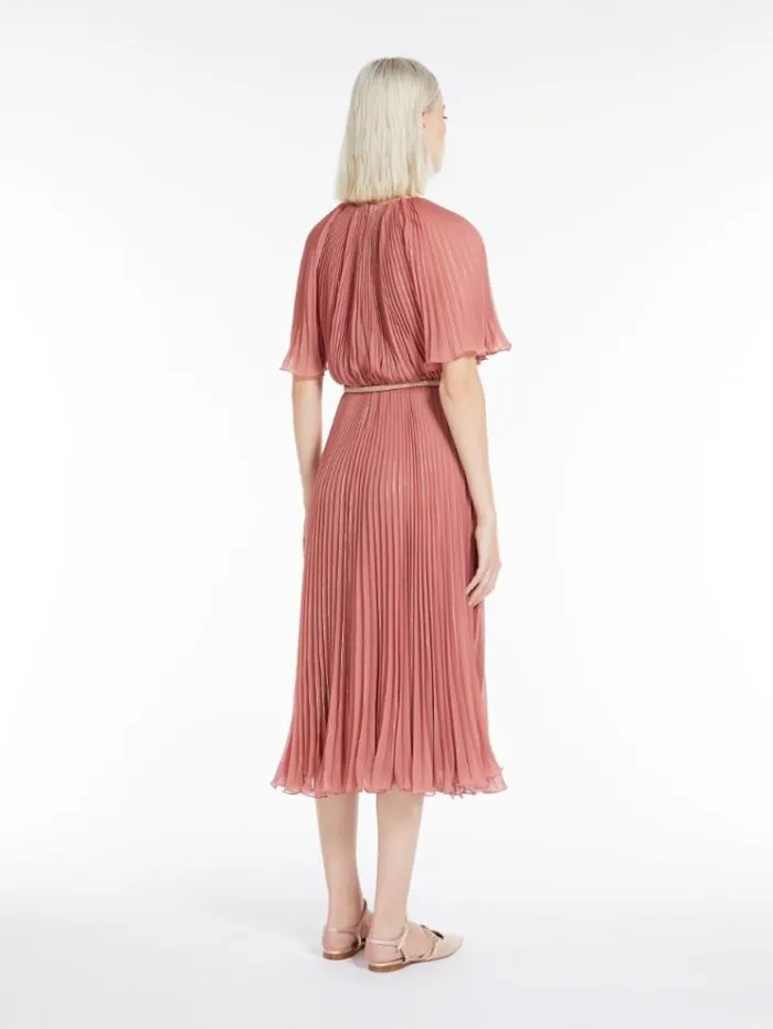 Woman Sable Georgette Dress Antique Rose Maxmara Dresses Woman Sable Georgette Dress Antique Rose Maxmara Dresses