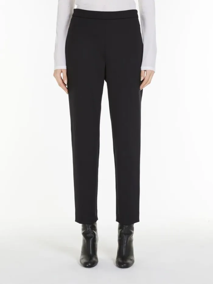 Woman Scuba Jersey Trousers Black Maxmara Suit
