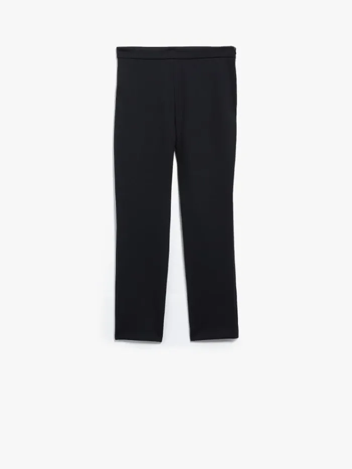 Woman Scuba Jersey Trousers Black Maxmara Suit Woman Scuba Jersey Trousers Black Maxmara Suit