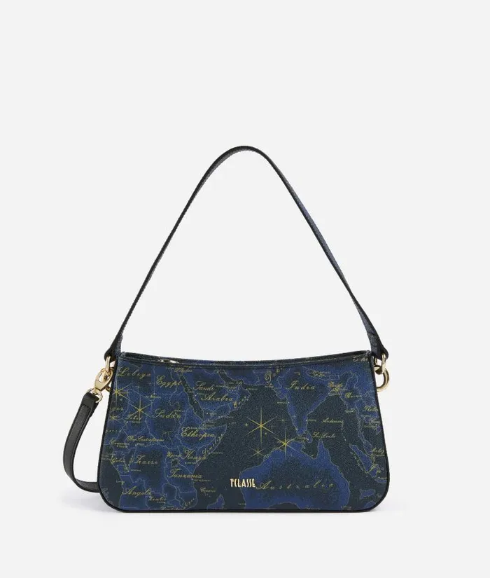 Woman Shoulder Bags Alviero Martini Geo Midnight Shoulder Bag With Crossbody Strap Night Blue Woman Shoulder Bags Alviero Martini Geo Midnight Shoulder Bag With Crossbody Strap Night Blue