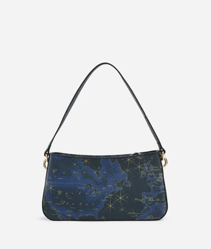 Woman Shoulder Bags Alviero Martini Geo Midnight Shoulder Bag With Crossbody Strap Night Blue
