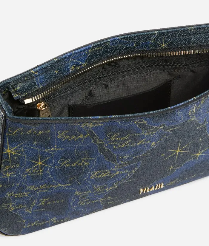 Woman Shoulder Bags Alviero Martini Geo Midnight Shoulder Bag With Crossbody Strap Night Blue