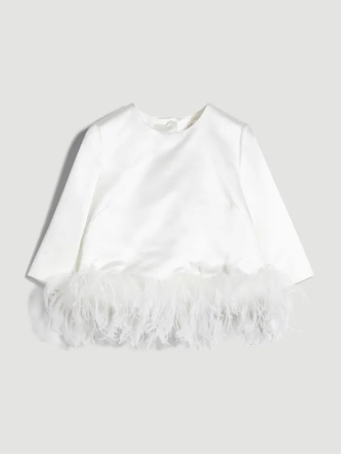 Woman Silk And Viscose Blouse Optical White Maxmara Bridal Clothing Woman Silk And Viscose Blouse Optical White Maxmara Bridal Clothing