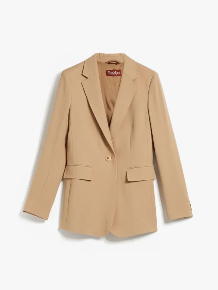 Woman Singlebreasted Wool Jacket Camel Maxmara Suit Woman Singlebreasted Wool Jacket Camel Maxmara Suit