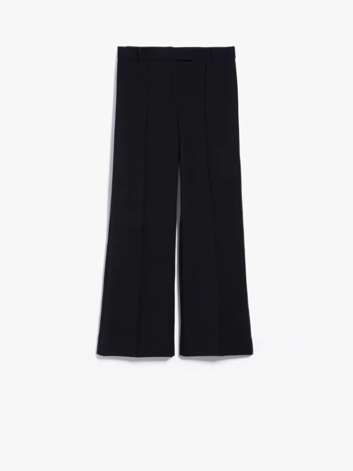 Woman Stretch Cotton Trousers Black Maxmara Trousers Woman Stretch Cotton Trousers Black Maxmara Trousers