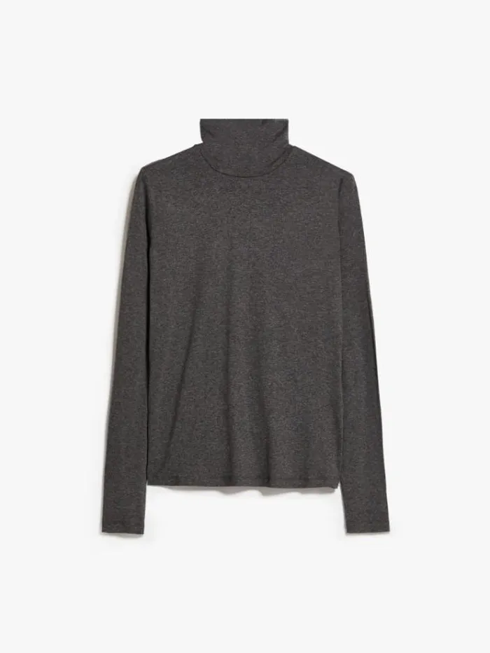 Woman Viscose Jersey Tshirt Dark Grey Maxmara Tshirts Woman Viscose Jersey Tshirt Dark Grey Maxmara Tshirts