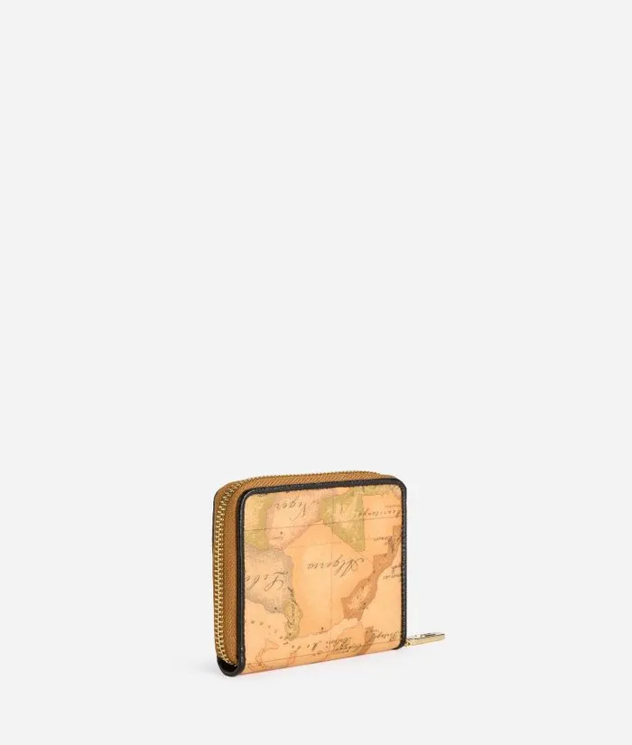 Woman Wallets Alviero Martini 3d Geo Small ZipAround Wallet Black