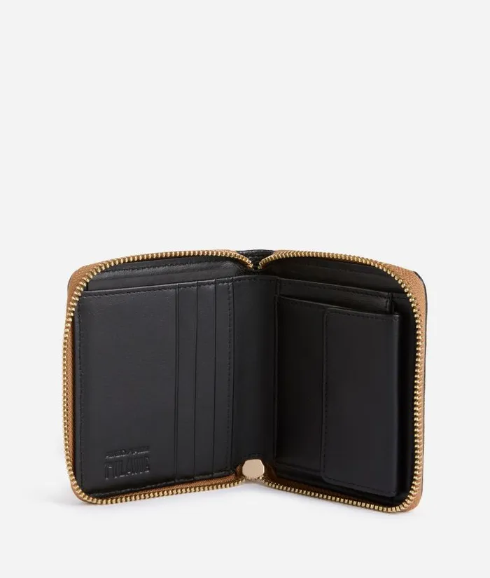 Woman Wallets Alviero Martini 3d Geo Small ZipAround Wallet Black