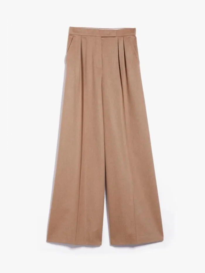 Woman Wide Camel Colour Trousers Camel Maxmara Suit Woman Wide Camel Colour Trousers Camel Maxmara Suit
