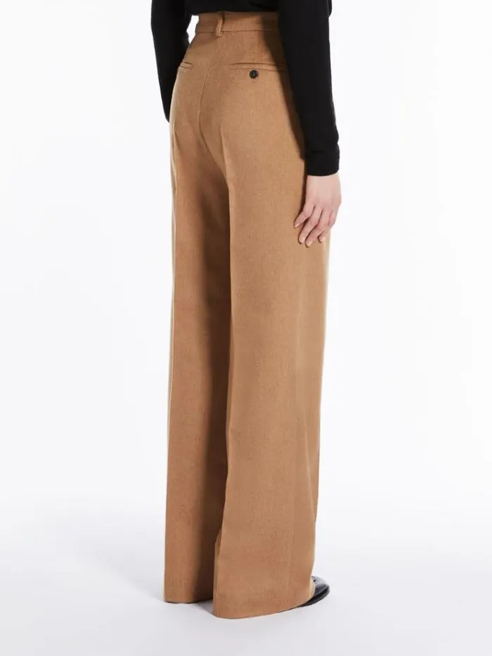 Woman Wide Camel Trousers Camel Maxmara Trousers Woman Wide Camel Trousers Camel Maxmara Trousers