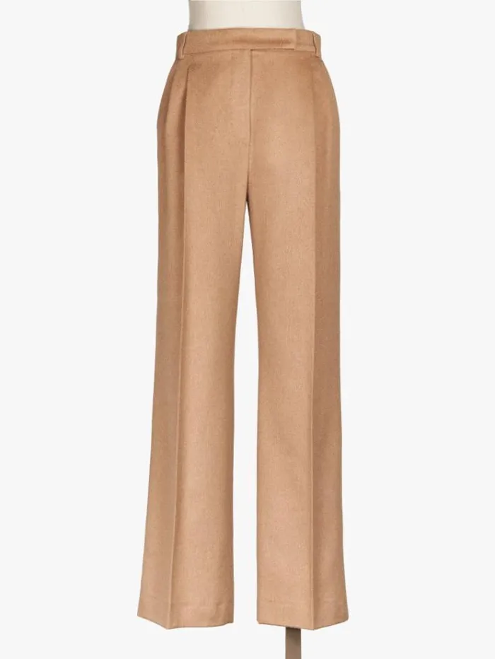 Woman Wide Camel Trousers Camel Maxmara Trousers Woman Wide Camel Trousers Camel Maxmara Trousers