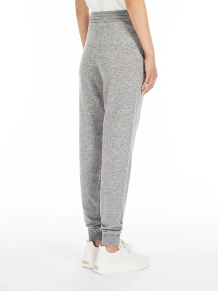 Woman Wool And Cashmere Trousers Light Grey Maxmara Trousers Woman Wool And Cashmere Trousers Light Grey Maxmara Trousers