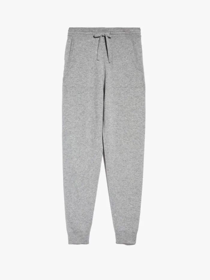 Woman Wool And Cashmere Trousers Light Grey Maxmara Trousers Woman Wool And Cashmere Trousers Light Grey Maxmara Trousers