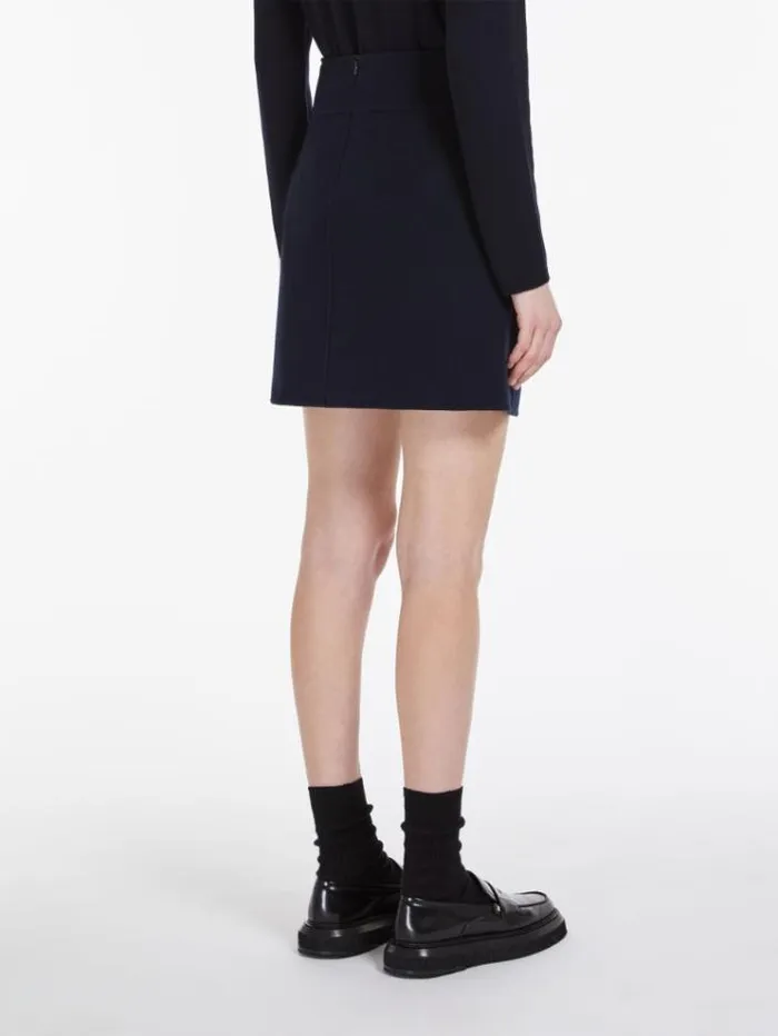 Woman Wool Bodycon Skirt Midnightblue Maxmara Skirts Woman Wool Bodycon Skirt Midnightblue Maxmara Skirts