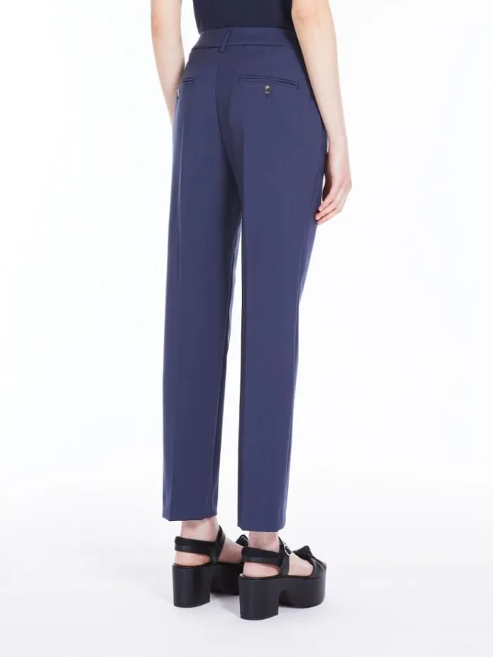 Woman Wool Cigarettecut Trousers Navy Maxmara Suit Woman Wool Cigarettecut Trousers Navy Maxmara Suit