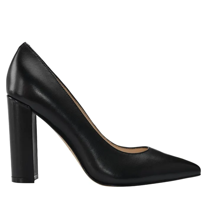 Women Abilene Block Heel Pointy Toe Pump Black Leather Marc Fisher Heels and Pumps Women Abilene Block Heel Pointy Toe Pump Black Leather Marc Fisher Heels and Pumps