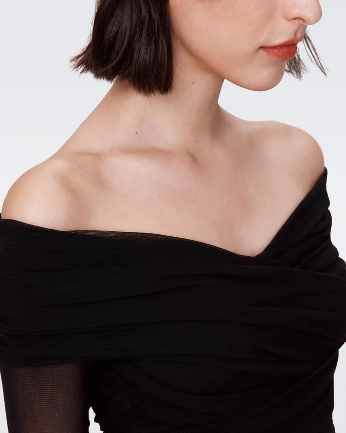 Women Alex Bodysuit Black DVF Tops