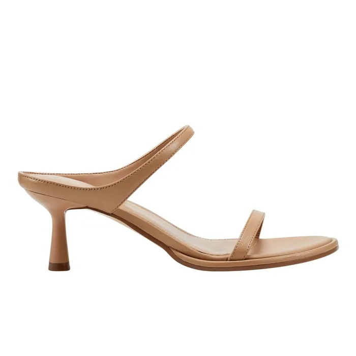 Women Alonde Heeled Slide Sandal Medium Natural Leather Marc Fisher Mules and Slides Women Alonde Heeled Slide Sandal Medium Natural Leather Marc Fisher Mules and Slides