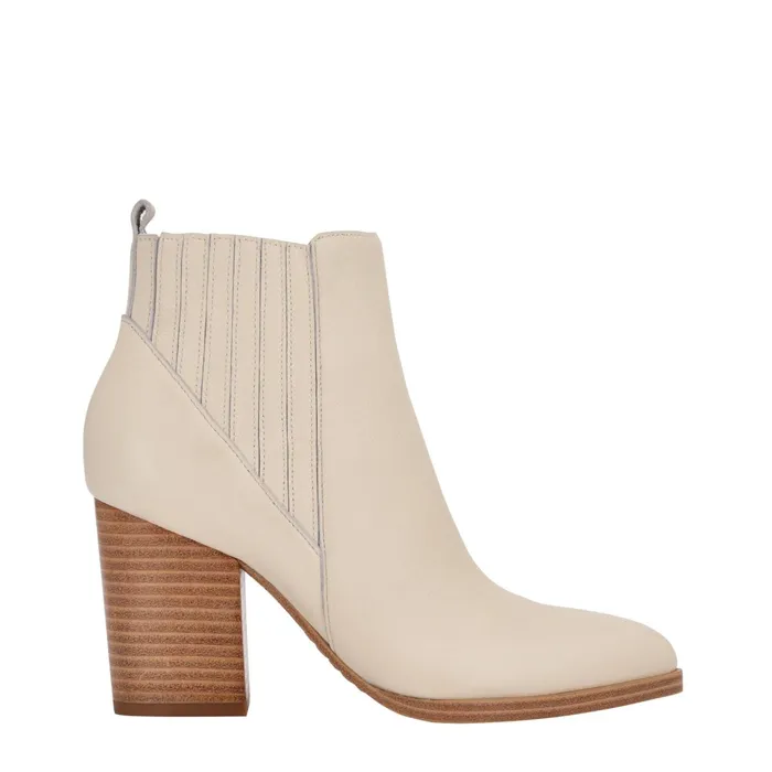 Women Alva Pointy Toe Bootie Chic Cream Leather Marc Fisher Boots and Booties Women Alva Pointy Toe Bootie Chic Cream Leather Marc Fisher Boots and Booties