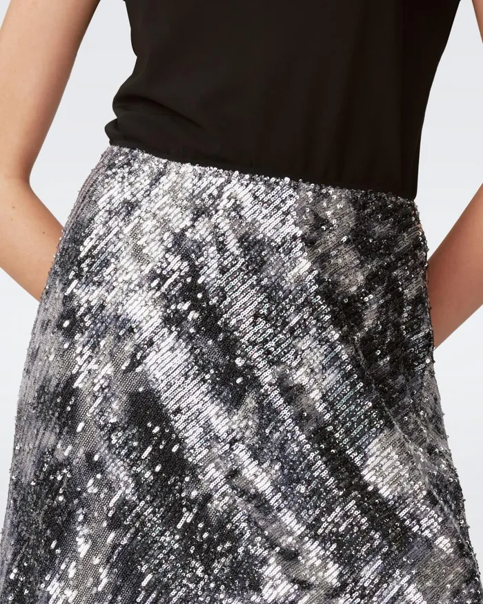 Women Araminta Skirt Shadow Dancer Black DVF Skirts