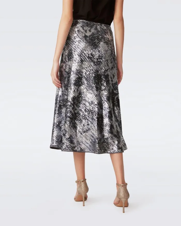 Women Araminta Skirt Shadow Dancer Black DVF Skirts