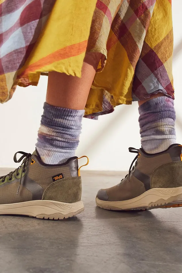 Women Athletic Shoes Free People Teva Gateway Mid Sneakers Burnt Olive