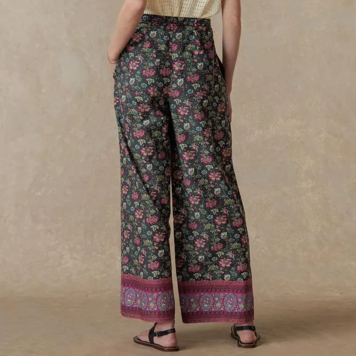 Women Bangla Road Pants Petite Teal Floral Sundance Catalog Pants and Shorts Women Bangla Road Pants Petite Teal Floral Sundance Catalog Pants and Shorts