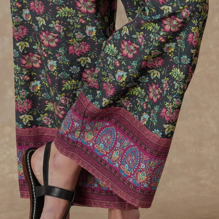 Women Bangla Road Pants Petite Teal Floral Sundance Catalog Pants and Shorts Women Bangla Road Pants Petite Teal Floral Sundance Catalog Pants and Shorts
