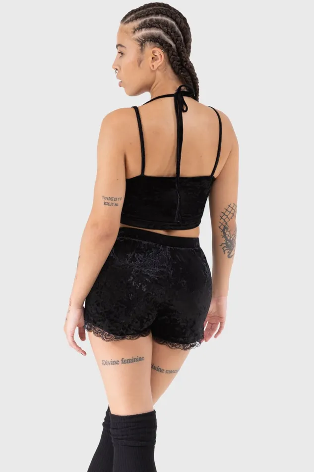 Women Basics Killstar Burnt Obsidian Top
