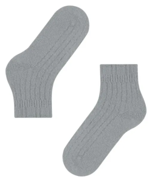 Women Bedsock Rib Women Socks Silver FALKE Socks