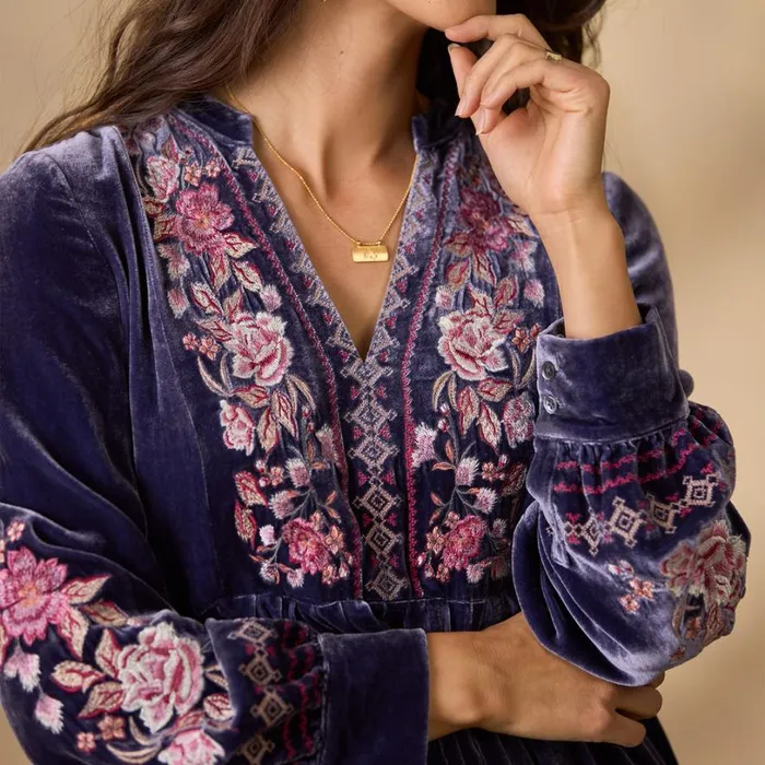 Women Bianca Velvet Dress Mink Sundance Catalog Dresses and Jumpsuits Women Bianca Velvet Dress Mink Sundance Catalog Dresses and Jumpsuits