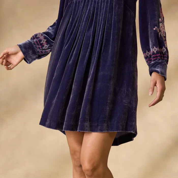 Women Bianca Velvet Dress Mink Sundance Catalog Dresses and Jumpsuits Women Bianca Velvet Dress Mink Sundance Catalog Dresses and Jumpsuits
