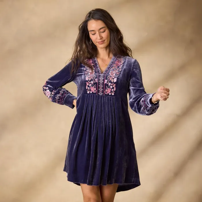 Women Bianca Velvet Dress Mink Sundance Catalog Dresses and Jumpsuits Women Bianca Velvet Dress Mink Sundance Catalog Dresses and Jumpsuits