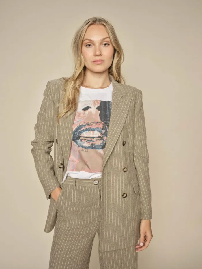 Women Blazers MOS MOSH MMMalie Enya Blazer Rain Drum