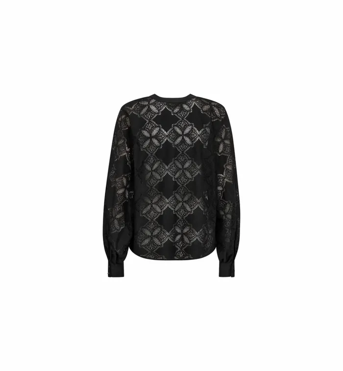Women Blouses and Tops MOS MOSH MMYen Lace Blouse Black