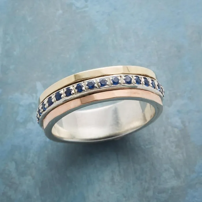 Women Blue Train Ring Sundance Catalog Rings