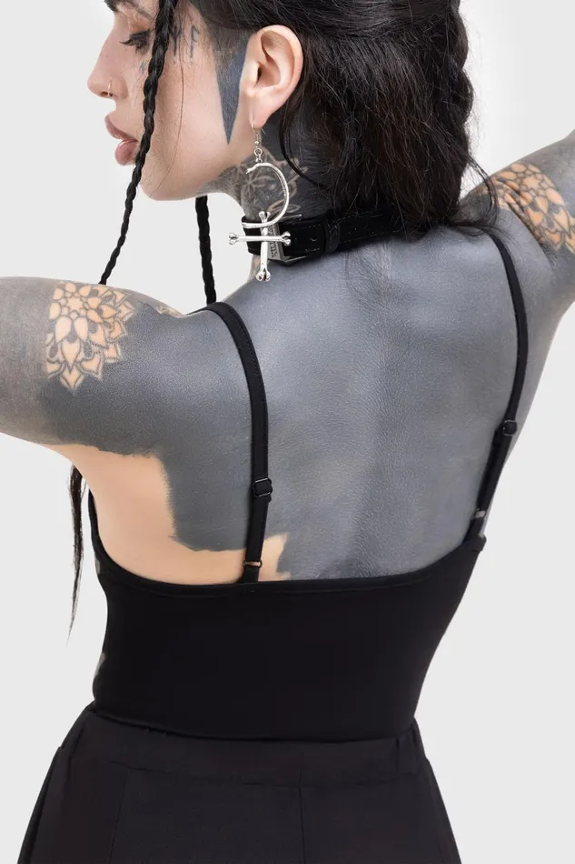 Women Bodysuits Killstar Bone Chiller Bodysuit
