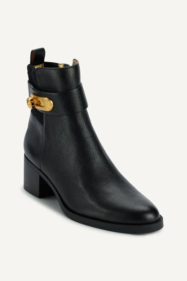 Women Boots And Booties Donna Karan THOMPSON HEELED BOOTIE Black