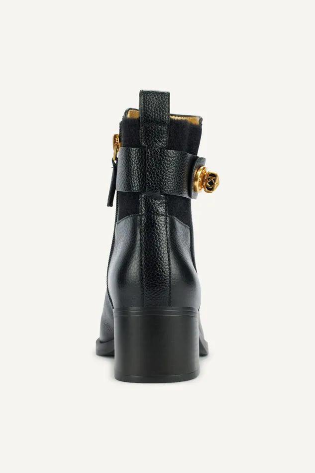 Women Boots And Booties Donna Karan THOMPSON HEELED BOOTIE Black