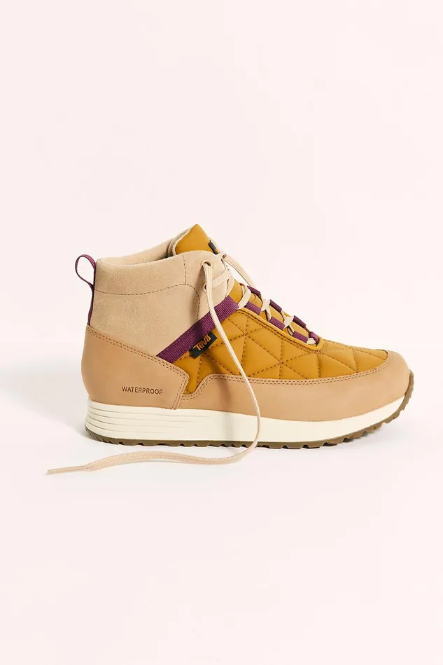 Women Boots Free People Teva Ember Commute Mid Boots Sesame Medallion