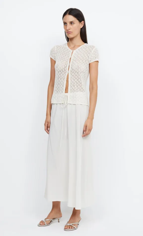 Women Bottoms Bec Bridge ARCHER DRAWSTRING SKIRT Ivory