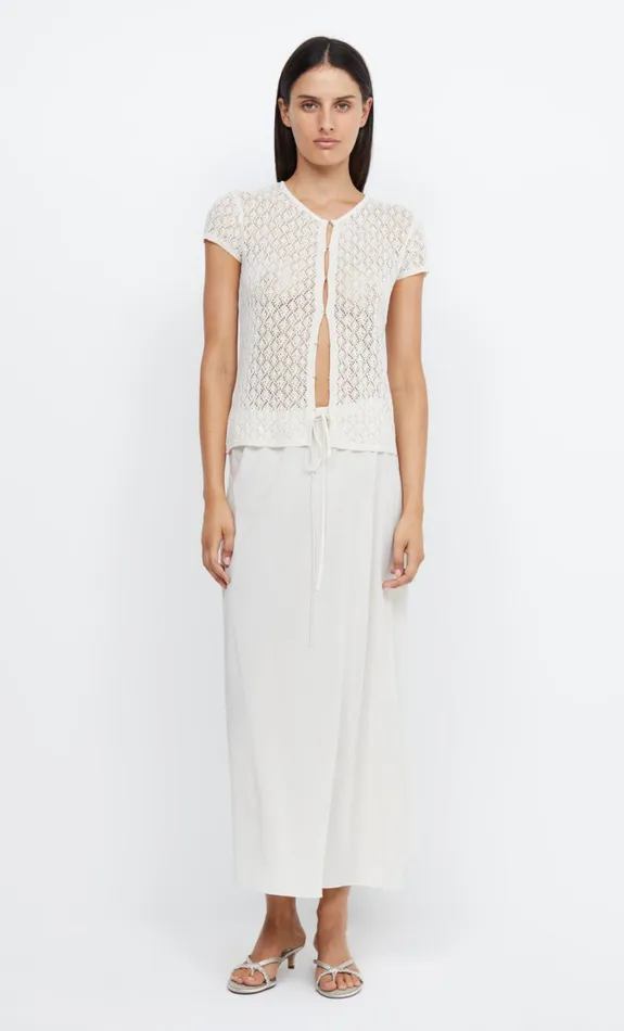 Women Bottoms Bec Bridge ARCHER DRAWSTRING SKIRT Ivory
