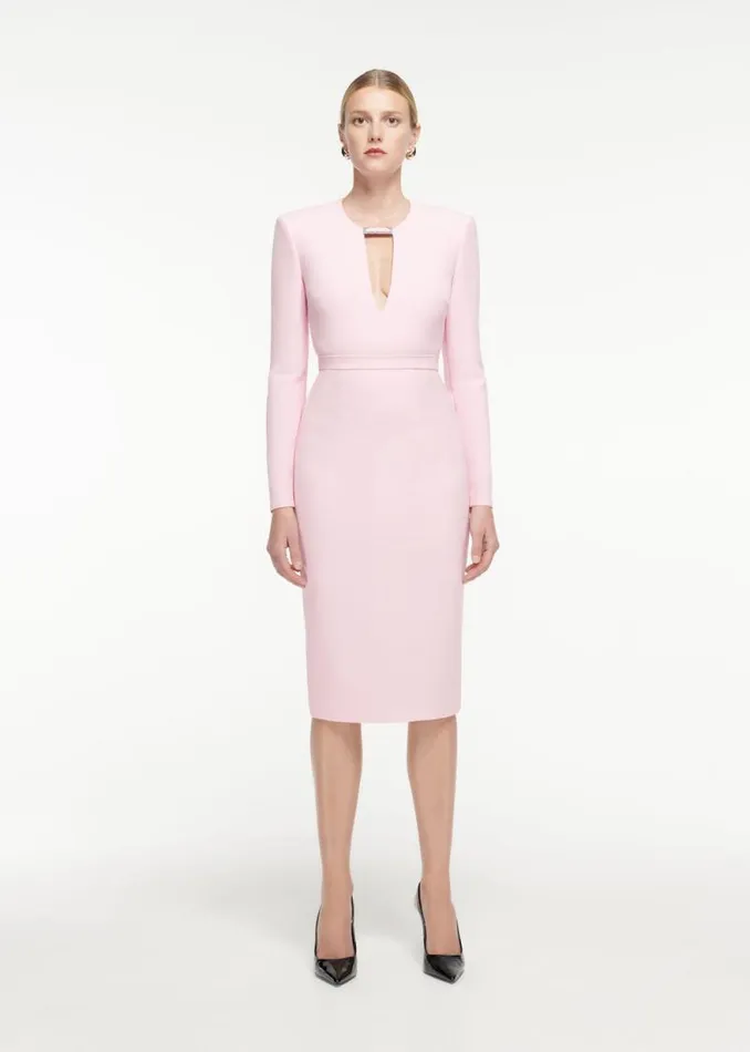 Women Bottoms Roland Mouret Crepe Midi Skirt