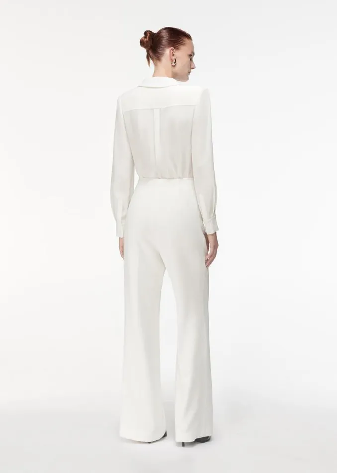 Women Bottoms Roland Mouret High Waisted Wide Leg Trouser