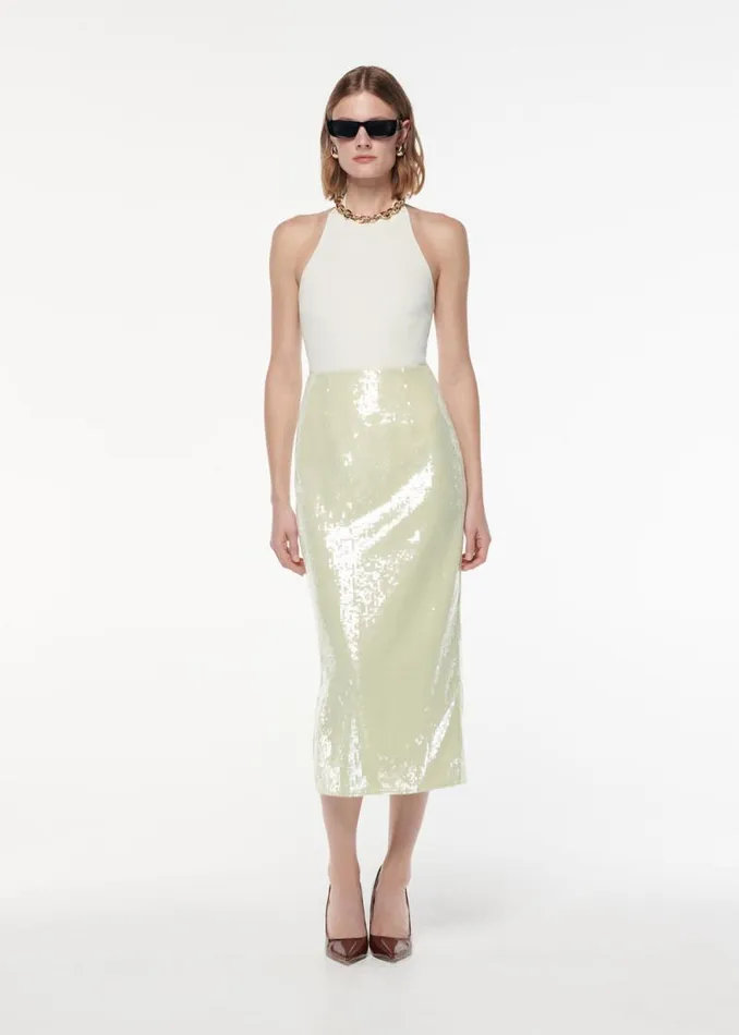 Women Bottoms Roland Mouret Sequin Midi Skirt